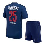 Günstige Fußballtrikots Paris Saint-Germain 1 Star Champions of Europe Kinder Heimtrikot 2024-25 Kurzarm